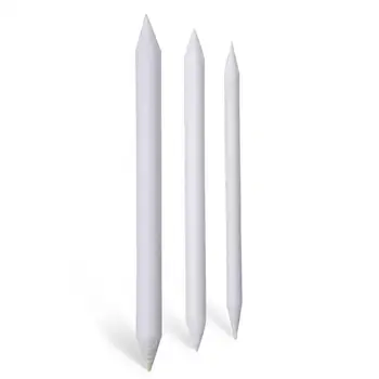 

145mm/135mm/125mm 3 Pcs Stump Sketch Durable Art Drawing Pencil Smudge Rice Tortillon Blending New Paper Tool Pastel P5Y3