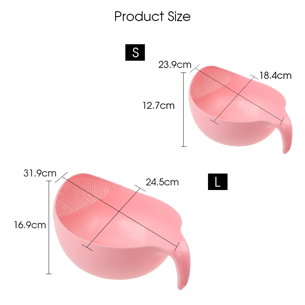 Кухонная миска для риса пластиковая миска Толстая сливная корзина с ручкой корзина для белья товары для дома, кухни высокого качества