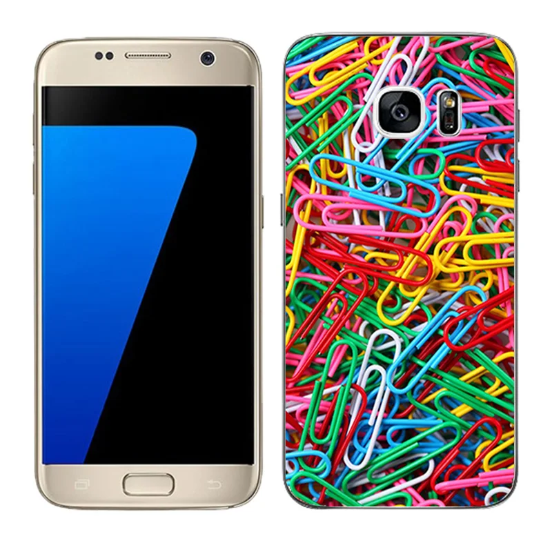 Прозрачный мягкий силиконовый чехол для Galaxy S7 чехлы телефонов матовый Samsung G930 G9308