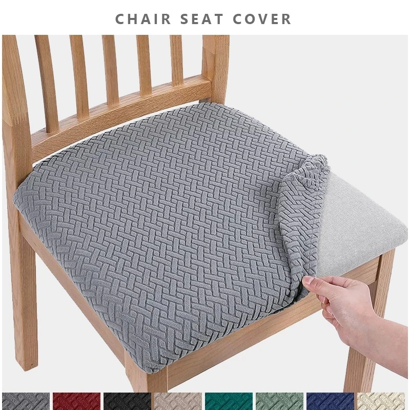 1/2/4/6 PCS Removable Dining Chair Seat Cover Jacquard Stretch Cushion Slipcover for Room Kitchen Chairs | Дом и сад