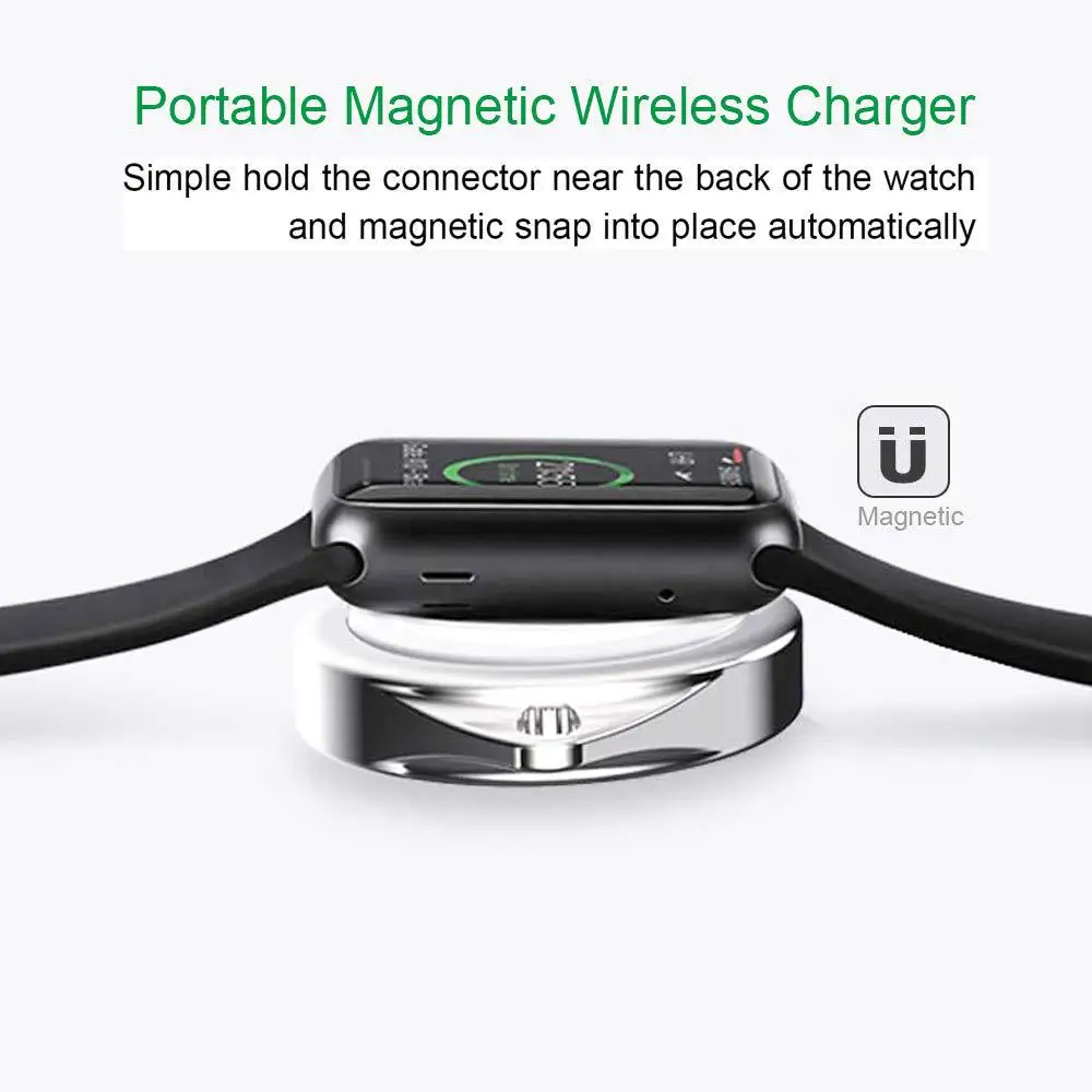 BEESCLOVER портативный беспроводной для iWatch Зарядное устройство USB часы зарядное устройство для Apple Magneticfor Apple Watch Series 4/3/2/1/Nike+ r60