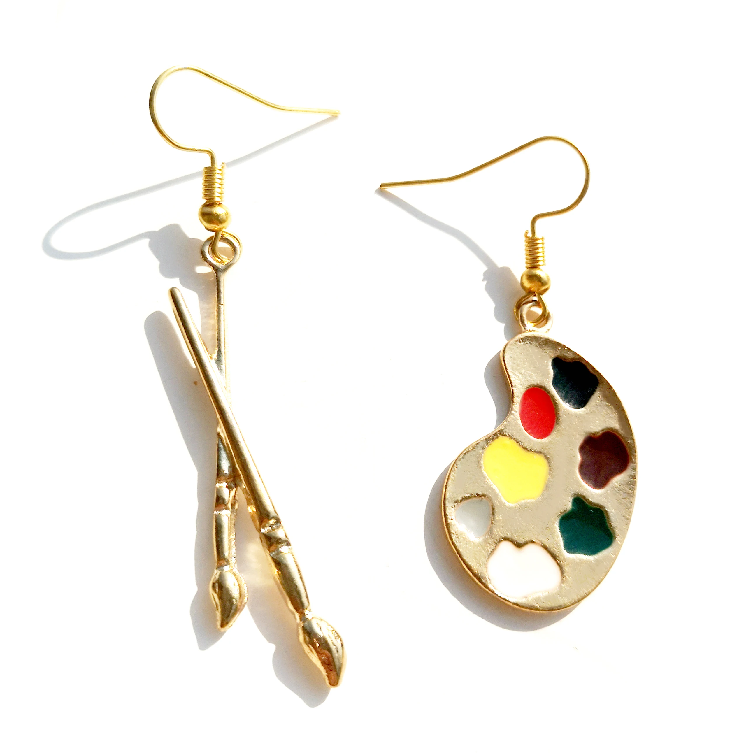 Earrings For Women Dangle Earrings Drop Earrings Long Earrings Dome Teardrop Earrings Fashion Punk Handcuffs Blade Gun Drop Earrings Simple Cool Cute Jewelry Custom Handmade Girls Gift Banknote