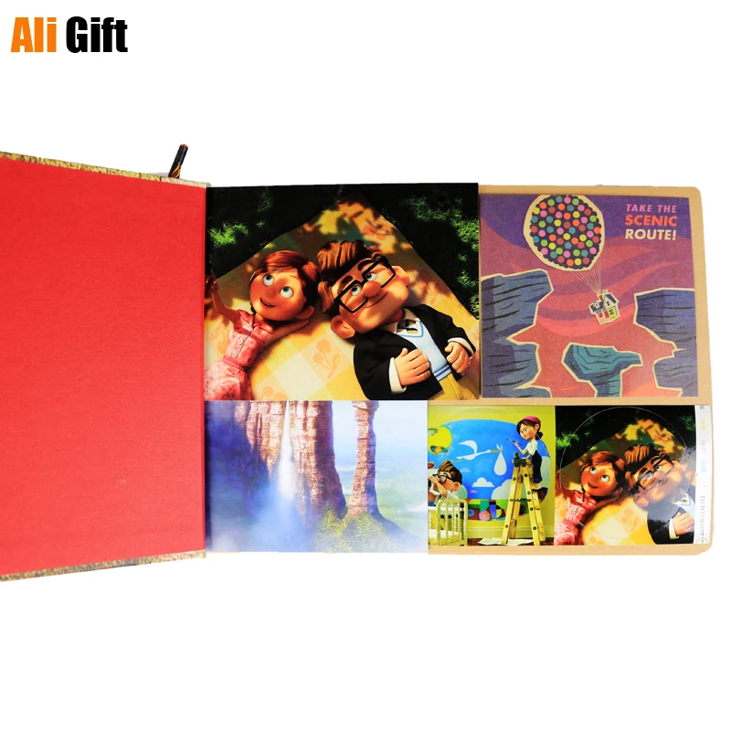 3-D Embossed Our Adventure Book, DIY Pixar up Themed Scrapbook Photo Album,  Wedding Guestbook, 80 Pages 