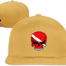 TSDFCMen& Woman's подводное плавание череп дизайн плоская шляпа Регулируемая унисекс желтый