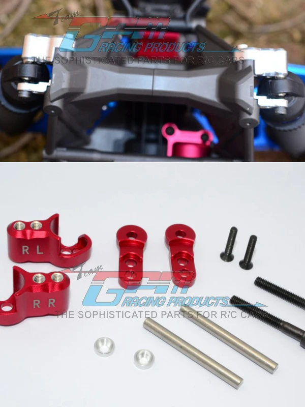 Алюминиевое заднее Регулируемое амортизирующее крепление для 1/5 TRAXXAS PARTS MAXX 6S/8S