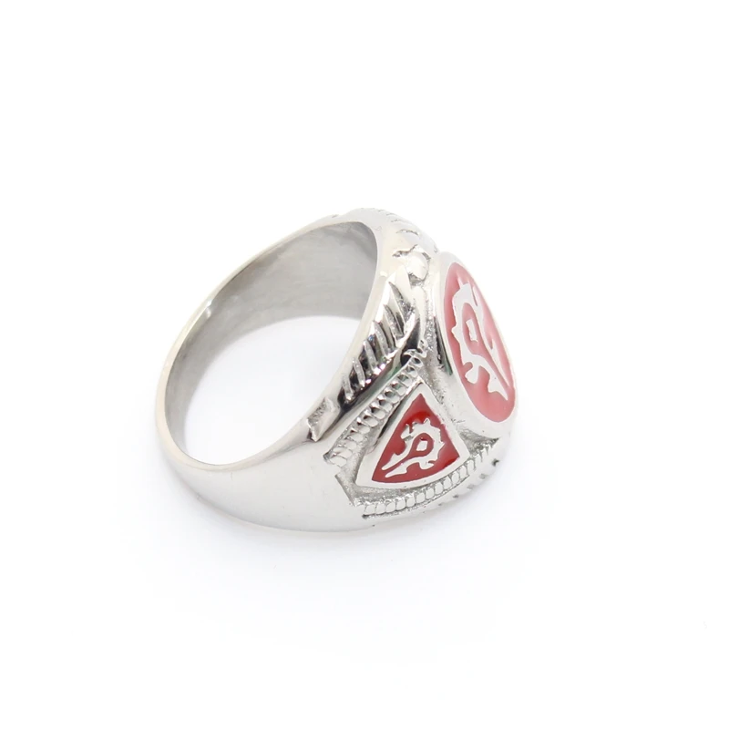 Warcraft Fans Wow Horde Ring Stainless Steel Jewelry Ring World