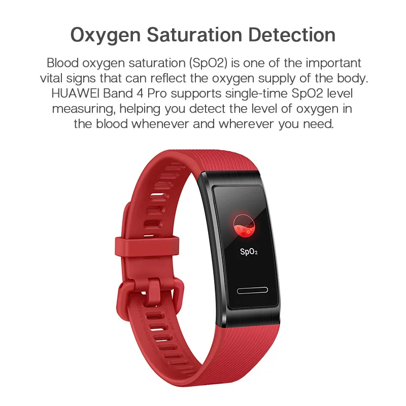 Глобальная версия Huawei Band 4 Pro GPS Amoled 0 95 'металлический материал тест датчик