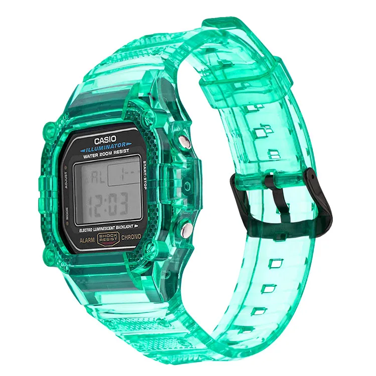 Watch Band Strap For Casio DW5600 GW-5610 Bracelet Watchband Cover Resin Wristband Screen Protectors Case for G-SHOCK Wrist band 