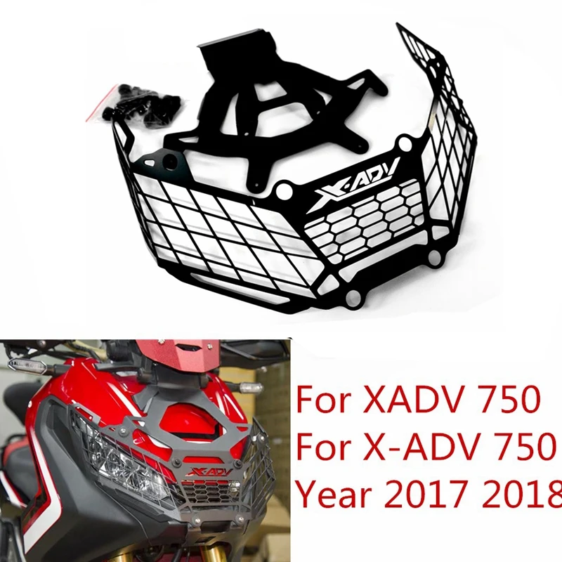 Модификация противотуманная фара Защитная крышка протектор для Honda X-Adv 750 X Adv 750 X-Adv 750 X Adv X-Adv 750 17-18 черный