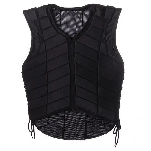Discount  Safety Equestrian Horse Riding Vest Protective Body Protector Black Adult XS