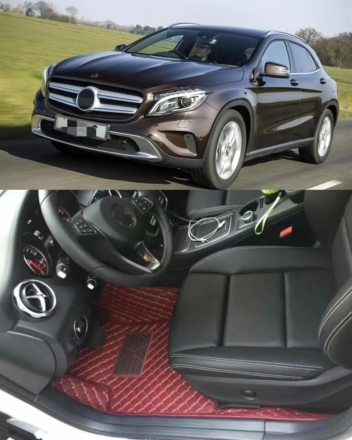 Custom Car Floor Mats For Mercedes Benz Gla250 2015 2016 2017 2018 2019