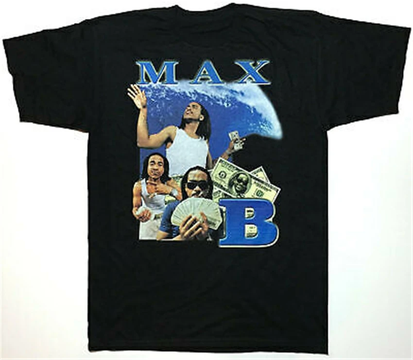 Max B Black Tees Homage Rapper Unisex Clothing Men Vintage 90S Brand Fashion Tee Shirt |