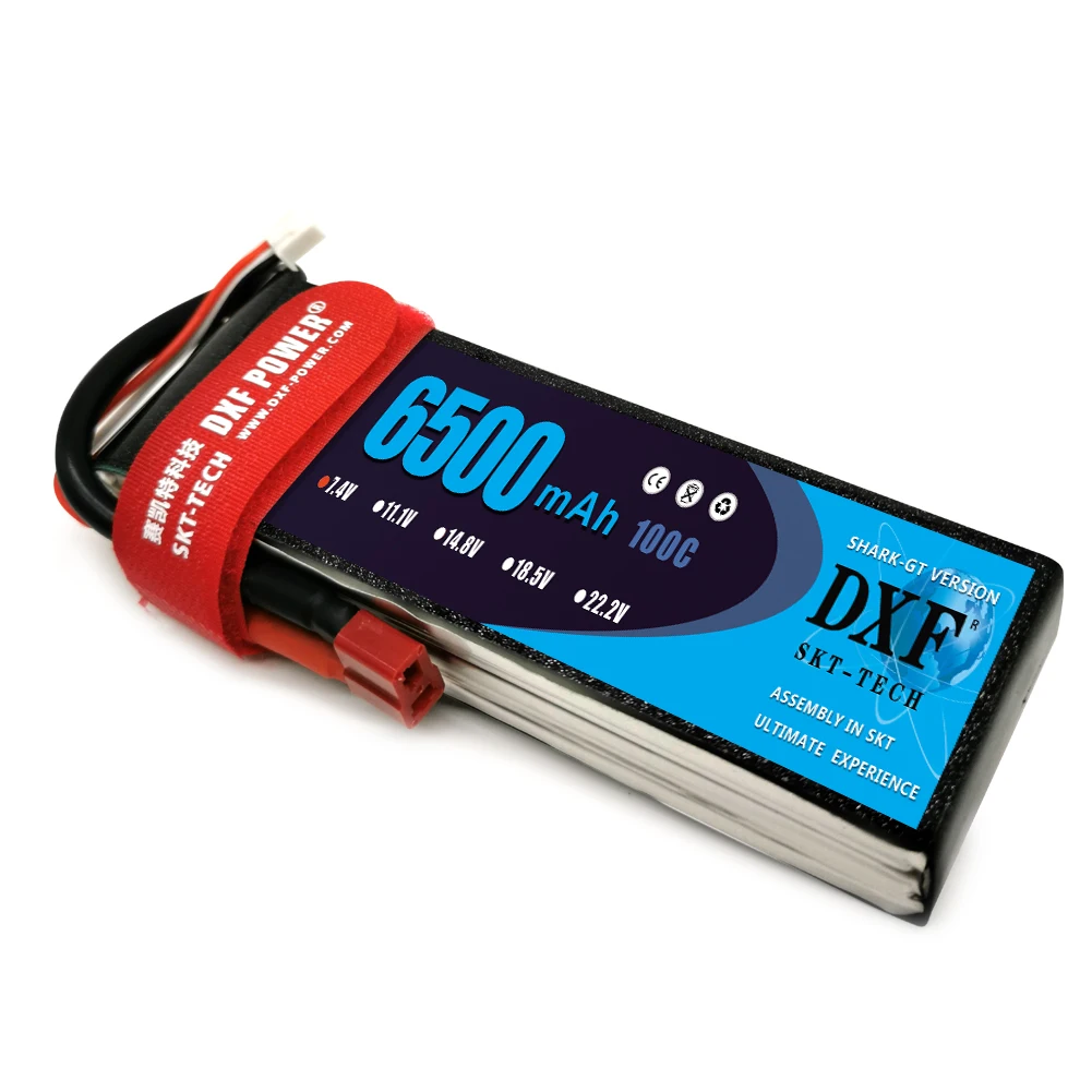 DXF 2S 7.4V 6500mah 100C