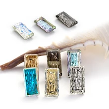 

Retangle Nail Parts Flatback Relief Rhinestones Fancy Stone Sticker For Clothing Crystal Charm Ins Hot Stone Strass For Diy