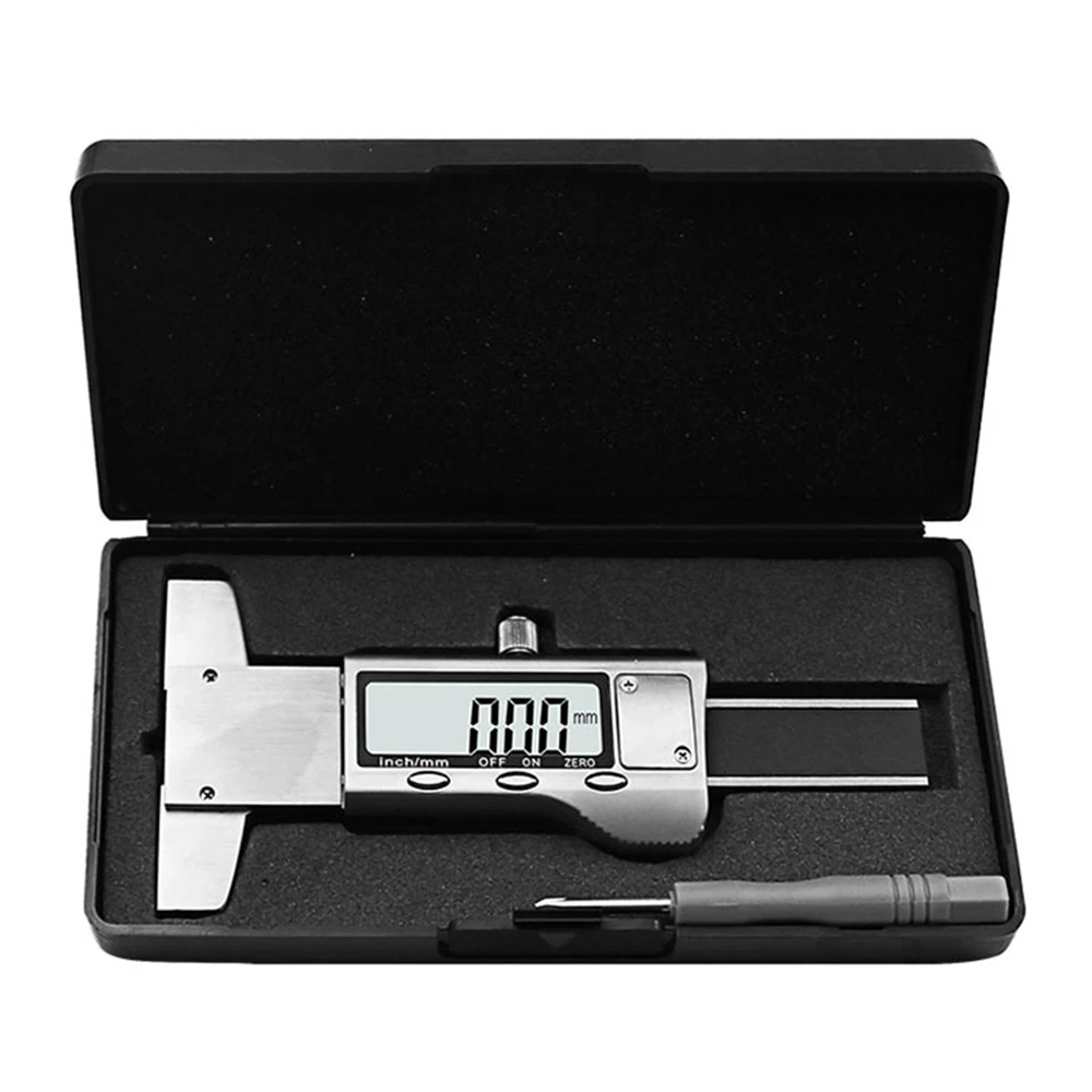 

Stainless Steel Electronic Digital Display, Tire Tread Depth Gauge 0-25mm, Tread Vernier Caliper