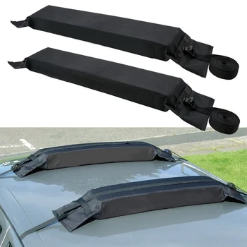 

2 Pcs/set Auto Soft Foldable Luggage Baggage Roof Frame General Roof Rack Automotive Accessories For Suv Cars Rack Load 60kgs