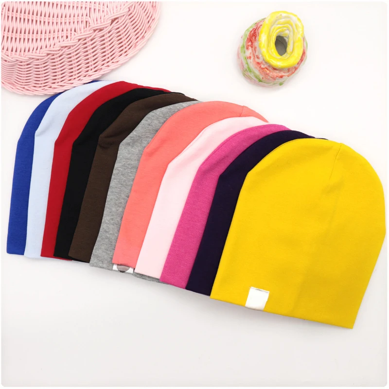 Baby Kids Girl Boy Winter Warm Beret Hat Toddler Child Cotton Winter Solid Cap