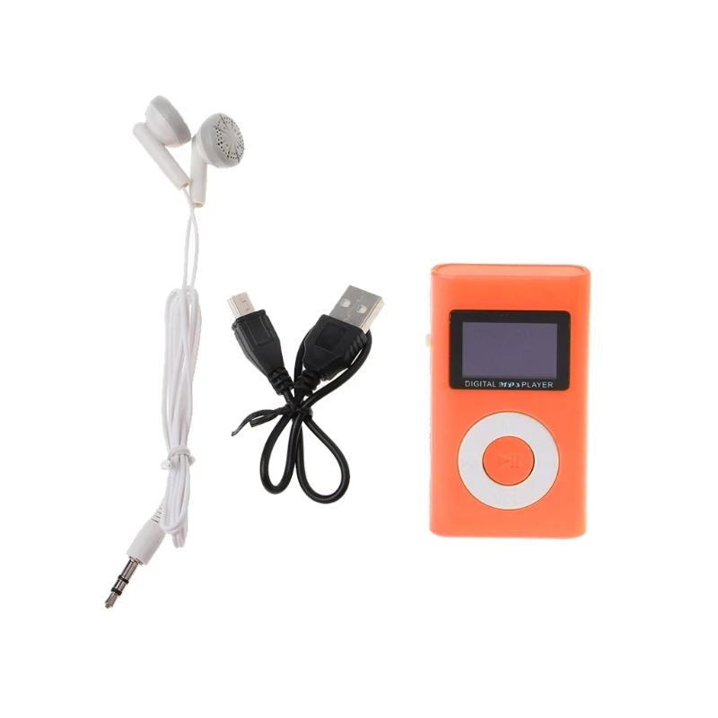 Прямая# мини USB Поддержка 32 ГБ Micro SD TF карта ЖК-экран музыкальный цифровой MP3 плеер - Цвет: Золотой