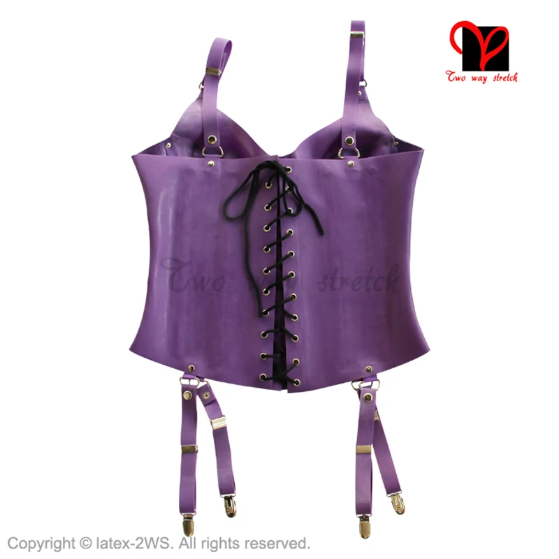 Рисунок 4 - Сексуальные фиолетовые латексные корсеты