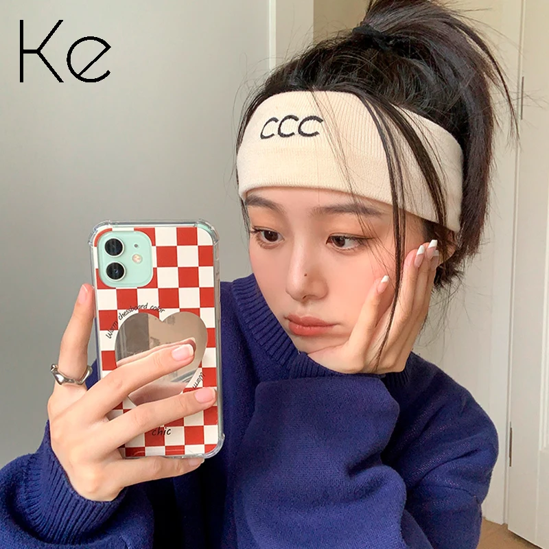 

KE017G женские спортивные поглощающие пот головные шарфы ins tide Осенняя широкая повязка на голову для мытья лица для женщин