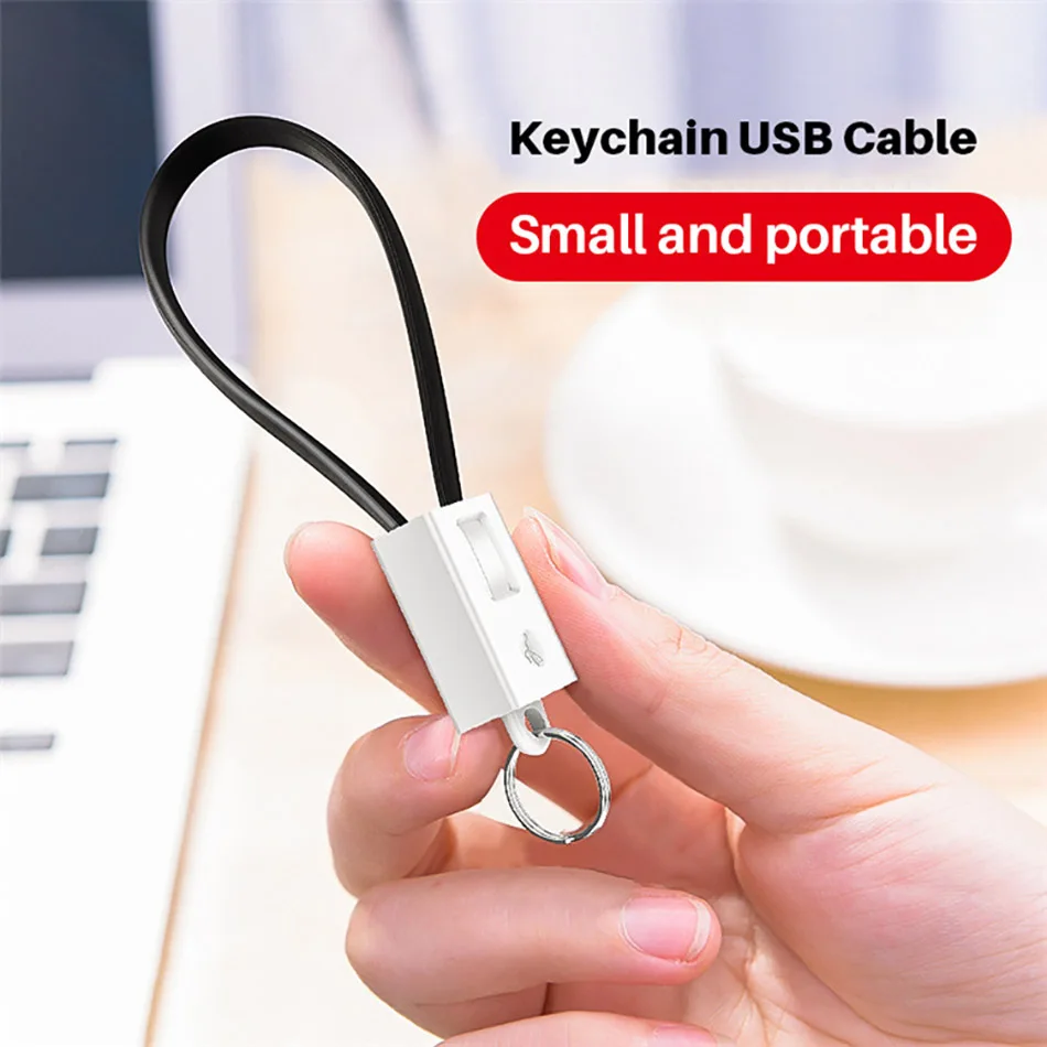 Короткий мини брелок с микро-usb зарядное устройство кабель для зарядки данных type C USB быстрая зарядка данных шнур Кабели для iphone браслет кабель