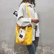 Женская сумка, стиль, повседневные контрастные цвета, Женская парусиновая модная простая сумочка, сумка через плечо, Женская холщовая сумочка