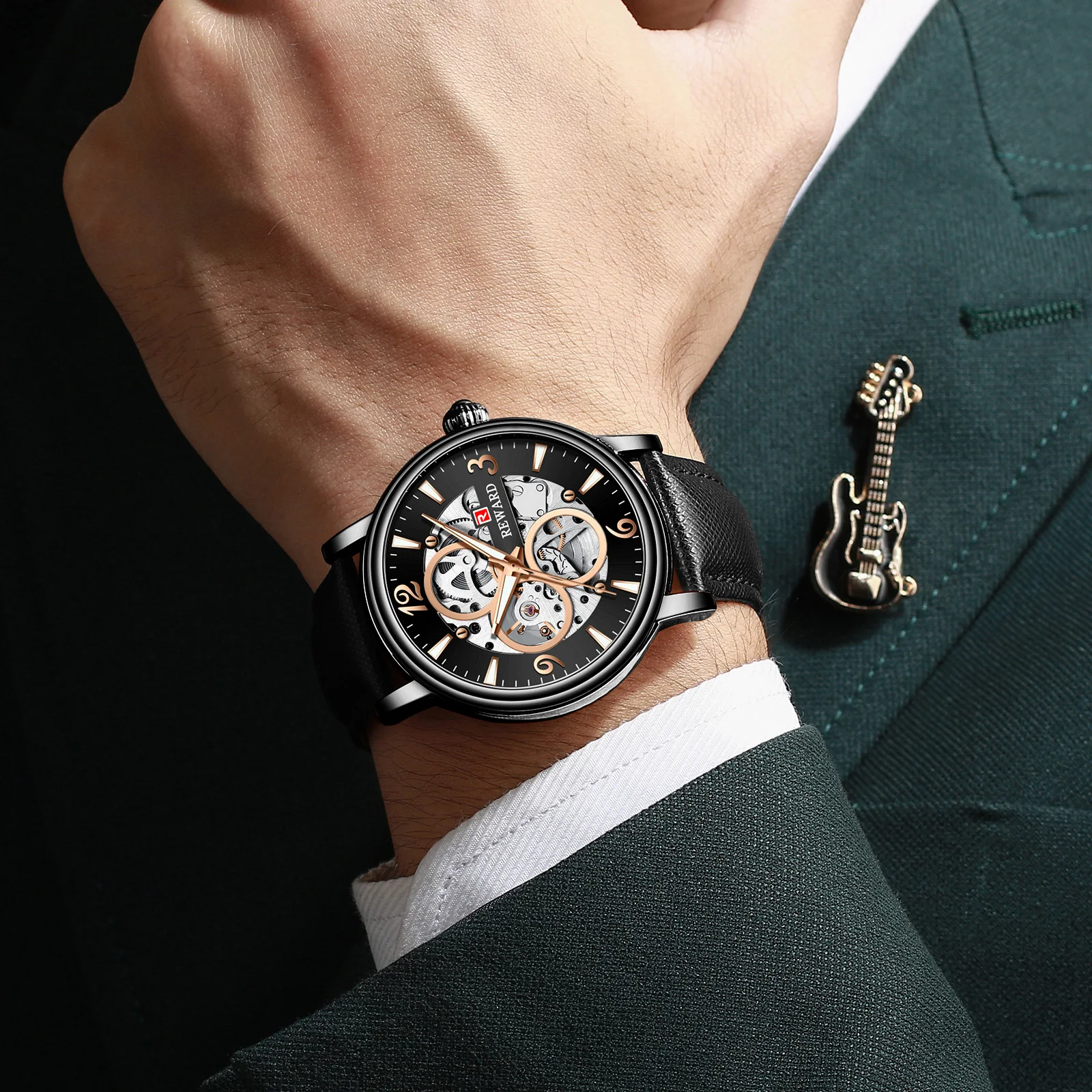 Премиум бренд роскошные механические часы водонепроницаемые мужские часы каркасные часы с автоматическим подзаводом качество модные часы Montre Homme