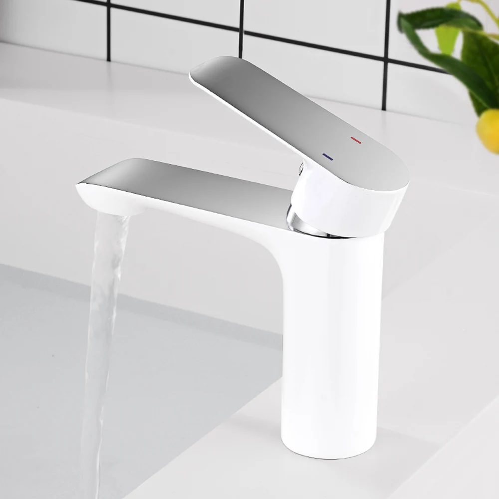 смеситель для ванной Хромированный кран раковины комнаты латунный с одной