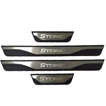 

For kia stonic 2017-2019 Stainless Door Sills Kick Plates Protector Car Styling Accessories 4pcs