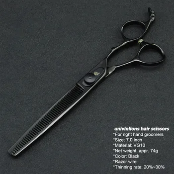 

7" Pet Dog Grooming Scissors Thinning Shears Cat Scissors Pet Cat Hair Scissors Horse Shears Hair Thinning Cutting Tools VG10