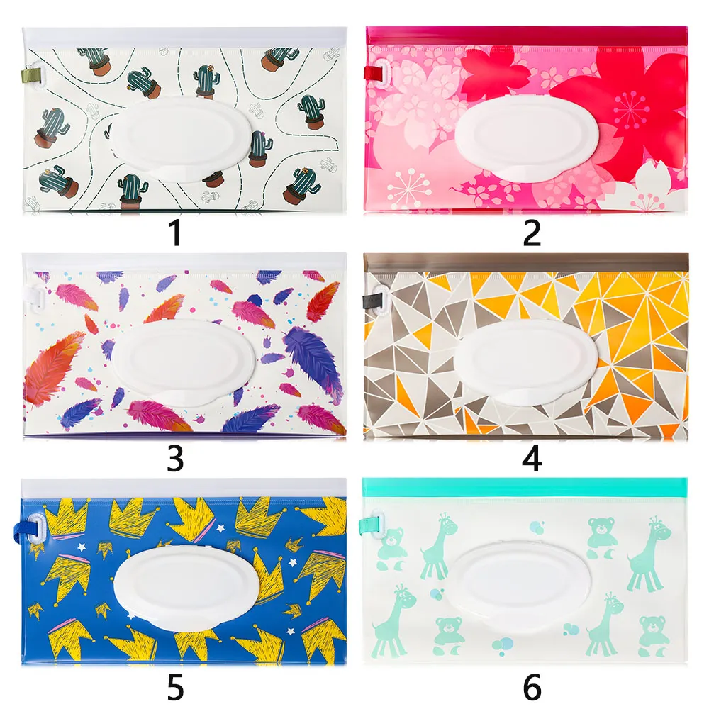EVA Portable Snap-Strap Tissue Box Wet Wipes Bag Flip Cover Cosmetic Pouch Outdoor Useful Baby Stroller Accessories 1PC tissue box