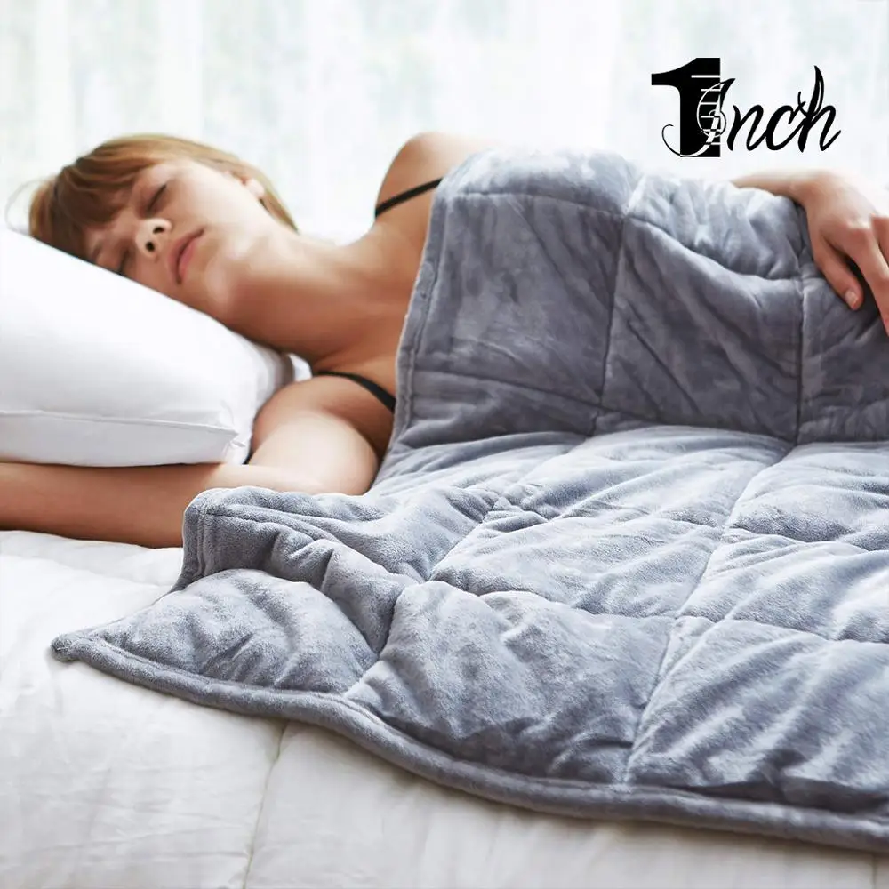 

1inchom 9/7KG Weighted Blanket 153x203cm Deep Relax Sleeping Gravity blanke for Adult Men Wome in living room soft duvet in bed