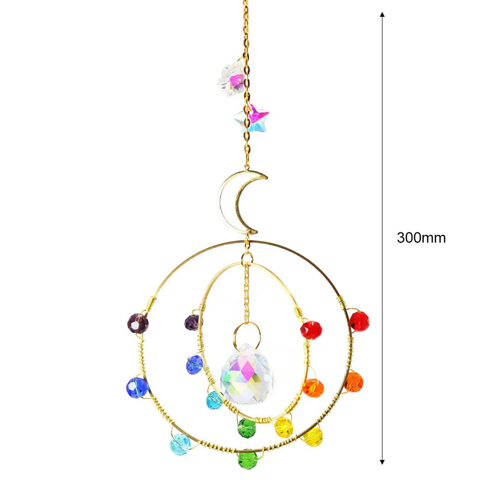 Suncatcher Crystal Wind Chimes Sun Catchers Pendant Sun Light Catcher Garden Window Wedding Curtain Chandelier Home Decor sun catcher crystal pendant sun catchers window ornament