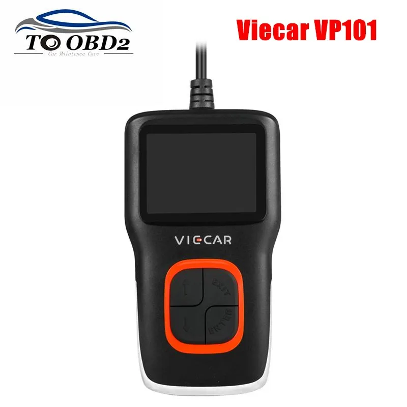 Новейший OBD2 Viecar VP101 Автомобильный сканер для считывания кода считывание и