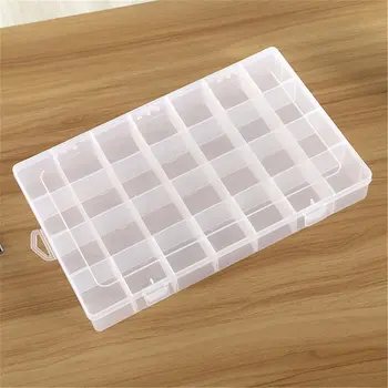 

28 Grids Cosmetic Organizer Store Container Transparent Small Box