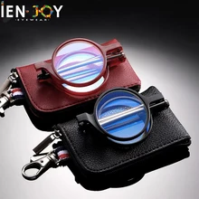

IENJOY Round Fashion Foldable Reading Glasses For Women Blue Light Blocking Eyeglasses Men gafas de lectura with Case 1.0 2.0