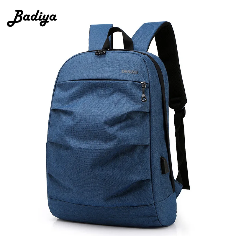 

Men Backpack Casual Fashion Laptop Bag Oxford Solid School Bag Large Capacity Phone Coin Card Purse Shoulder Bag Male Knapsack