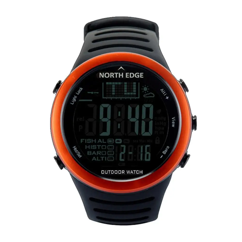 

NORTH EDGE Digital Watches Outdoor Watch Smartwatch Clock Fishing Weather Altimeter Barometer Altitude Climbing Hiking Hours