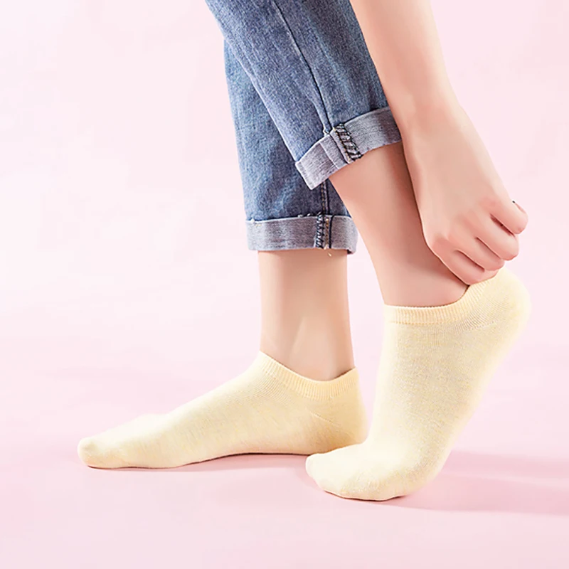 

10 Colors Candy Solid Short Sock Women Summer Sports Cotton Comfortable Casual Universal Low Cut Ankle Socks One Size
