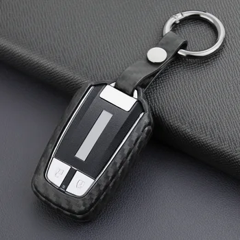 

Carbon Fiber Smart Car Key Holder Cover Fob TPU Overlay Accessories For Isuzu D-Max MU-X