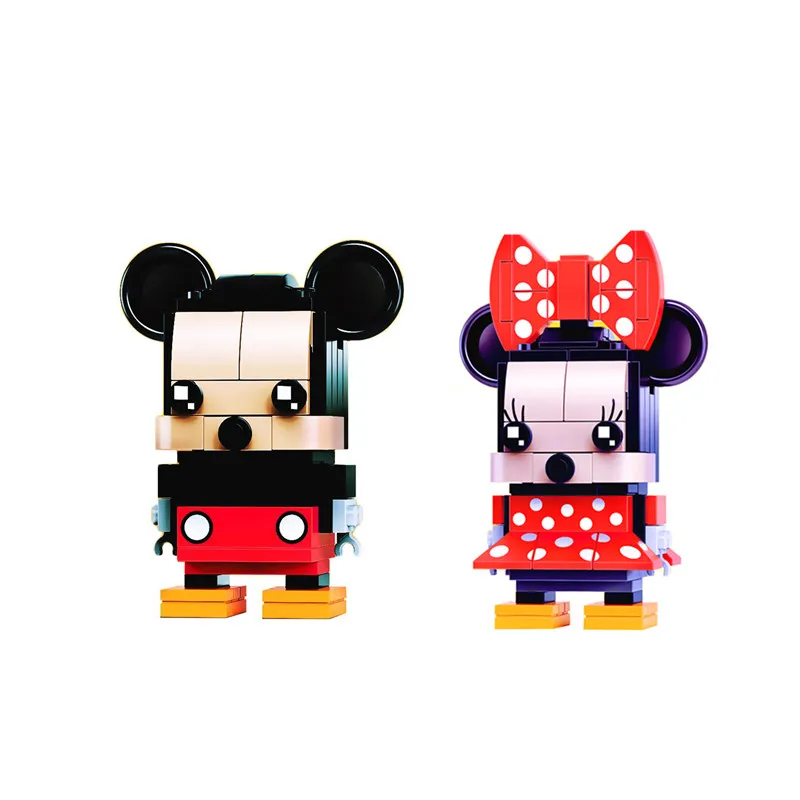 

2019 new DIY Building Blocks miki miny mouse Action Figure Brickheadz compatible with 41624 41625