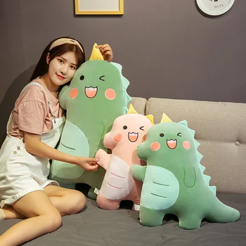 

Cute dinosaur plush pillow soft stuffed animal dinosaur plush cartoon pillow cushion gift for children