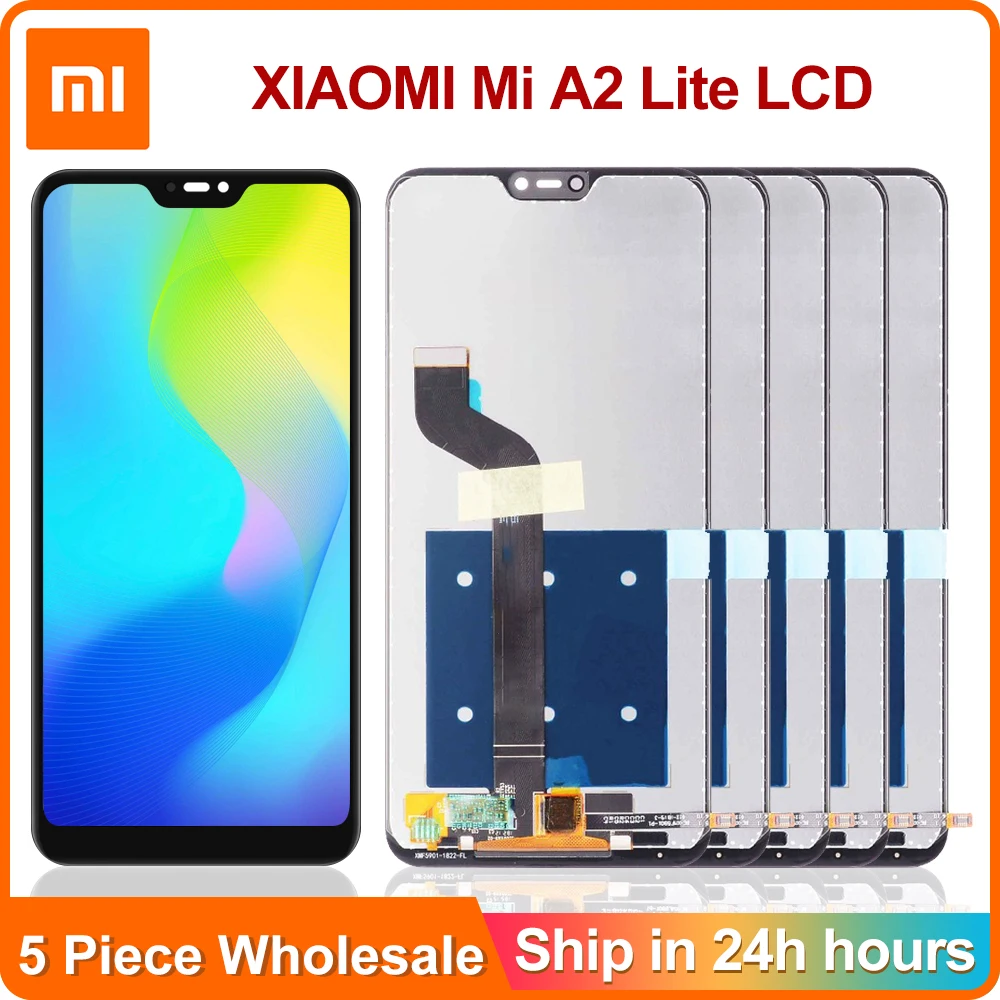5 шт./лот для Xiaomi Mi A2 Lite дисплей сенсорный экран дигитайзер Замена Redmi 6 Pro LCD |