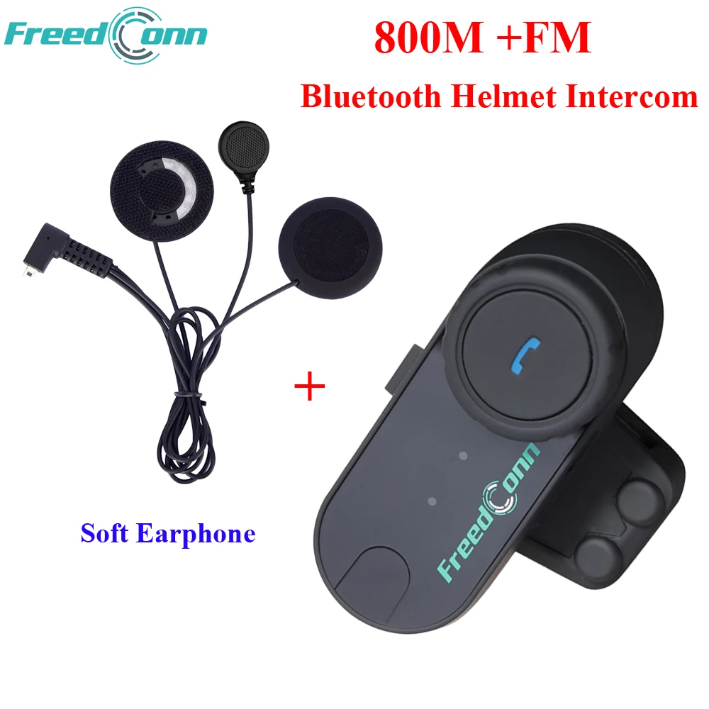 Bluetooth-гарнитура Freedconn с FM-радио мягкие наушники для полнолицевого шлема