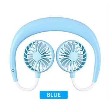 

Hands-Free Hanging USB Rechargeable Dual Fan Mini Air Cooler Summer Portable