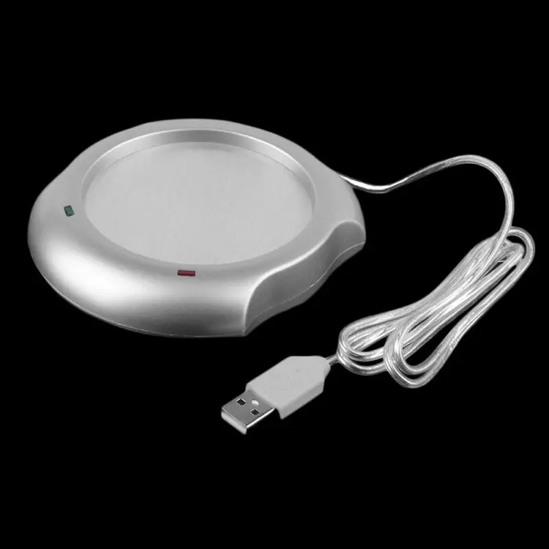 Портативный USB Источник питания чашка кружка устройство для подогрева чая кофе напитки молоко чашка подогреватель нагревательный коврик Подставка DC 5 В для домашнего офиса
