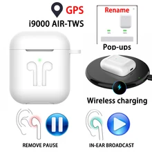 I9000 TWS Arie 2 беспроводные Bluetooth 5,0 наушники 1:1 гарнитуры в ушной Датчик Спорт стерео pk i9000 Max i100000 i200 коробка для наушников(China)