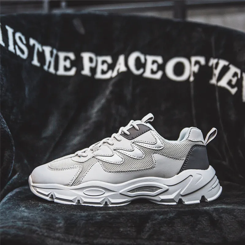 Times/Новинка модная обувь из дышащей сетки в римском стиле мужская на шнуровке