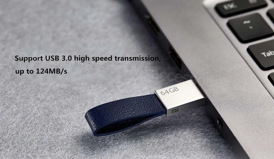 Xiaomi Mijia USB 3,0 U диск 64 Гб Высокоскоростная передача портативный металлический корпус ремешок дизайн анти-потеря компактный размер