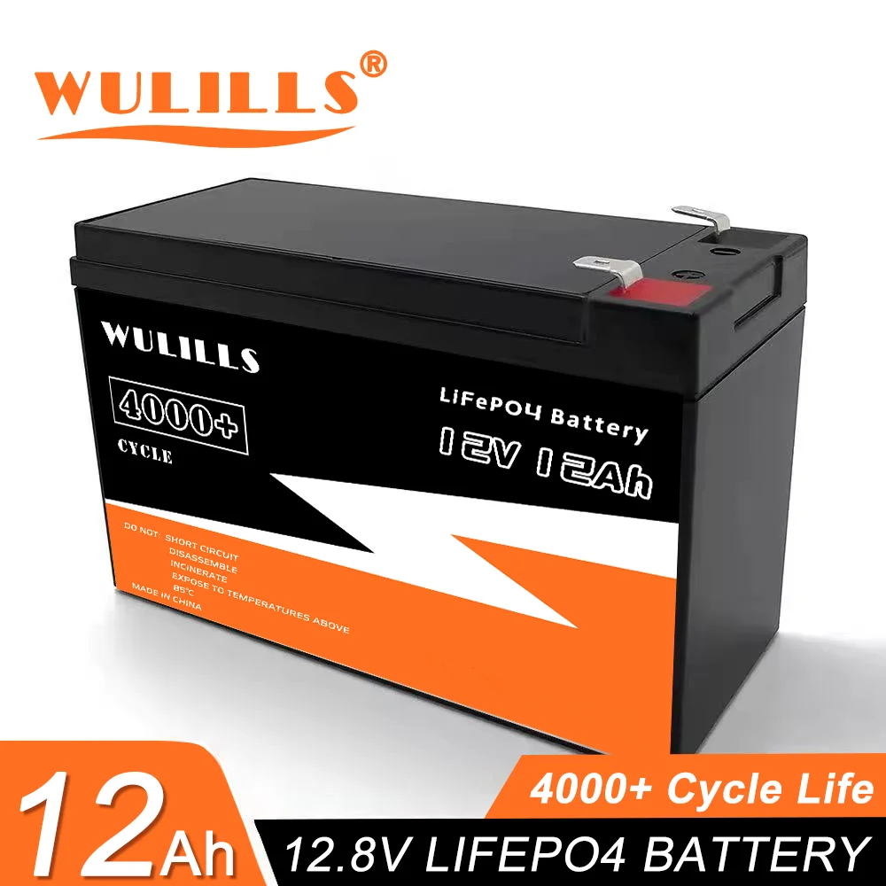 12v 12ah Lifepo4 Battery Pack Lithium Iron Phosphate Battery Builtin